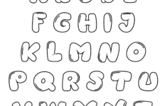 10 Best Colored Printable Bubble Letter Font Printablee