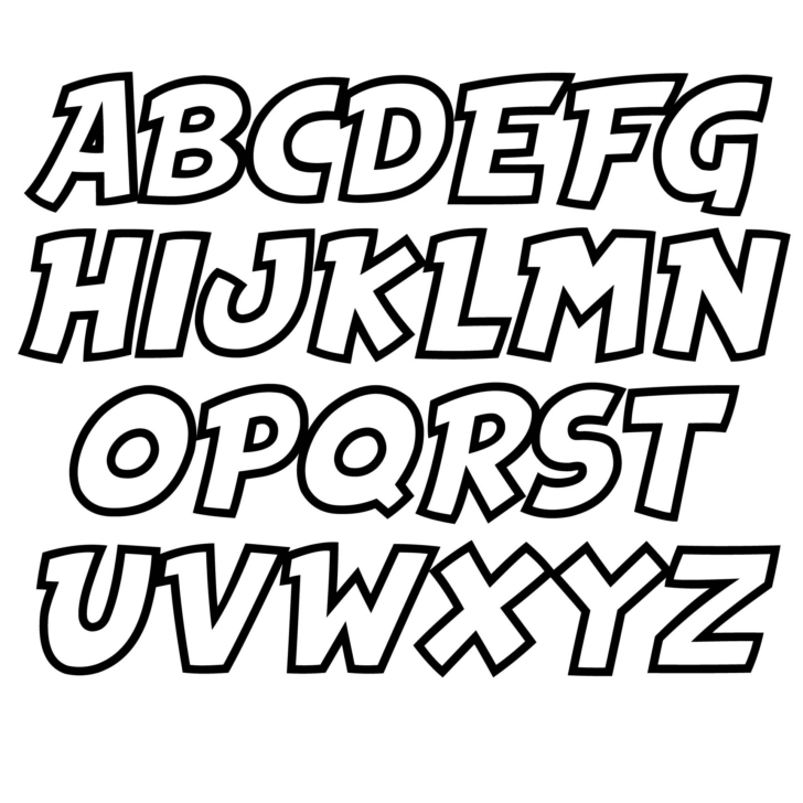 Block Letter Alphabet Printable