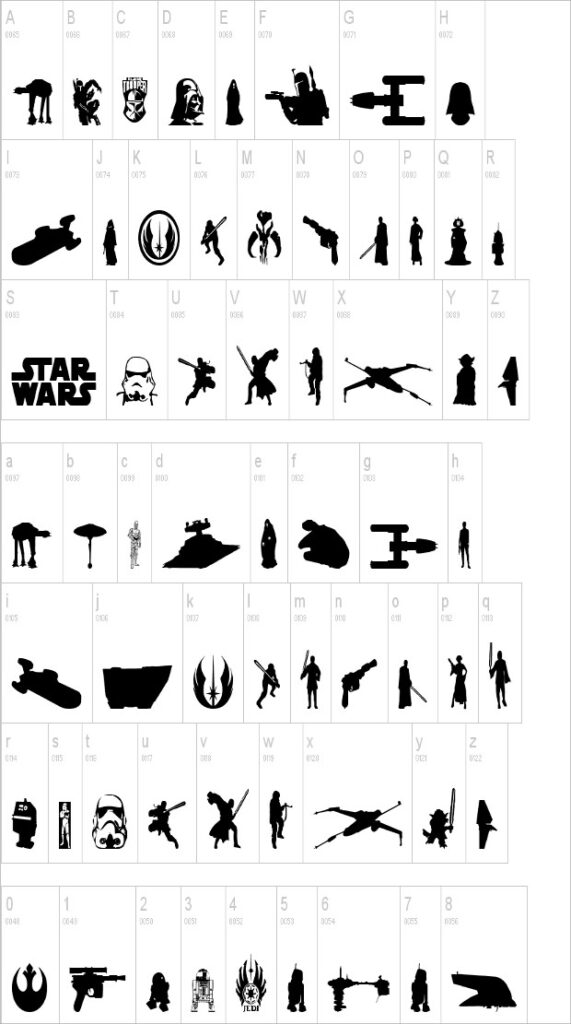 14 Star Wars Fonts TTF OTF Download Design Trends ABC Tracing Worksheets