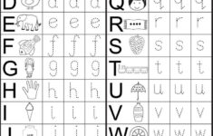 4 Year Old Worksheets Printable Lowercase Tracing Preschool