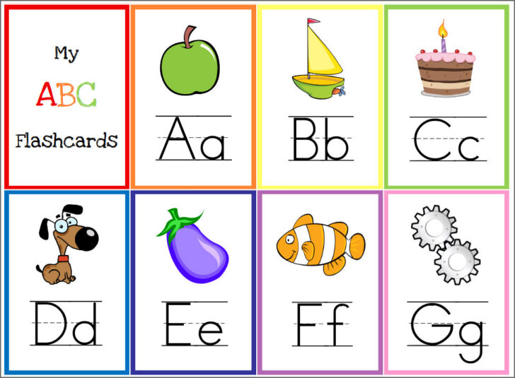 Free Printable ABC Flashcards With Pictures