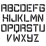 9 Best Medium Alphabet Stencils Printable Printablee