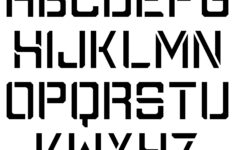 9 Best Medium Alphabet Stencils Printable Printablee