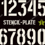 9 Number Stencils Free Sample Example Format Download Free