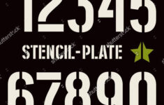 9 Number Stencils Free Sample Example Format Download Free