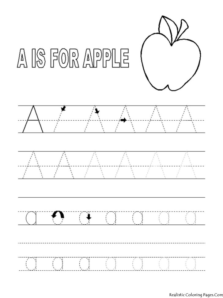 Free Printable Tracing Alphabet Page Coloring