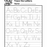 A Z Alphabet Letter Tracing Worksheet Alphabets Capital Letters Tracing