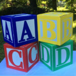 ABC Blocks Letter Blocks Alphabet Blocks Party Decorations Etsy