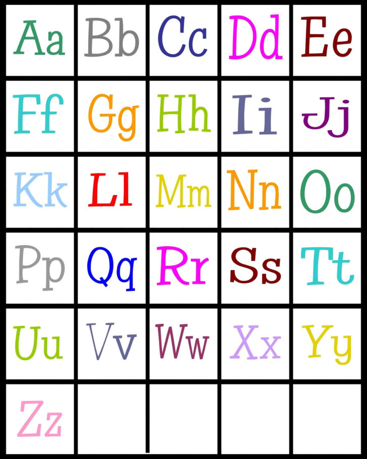 ABC Print Out Sheets