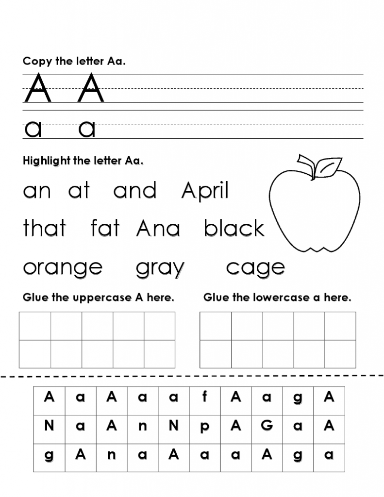 ABC Printable Worksheet For Kindergarten 101 Printable