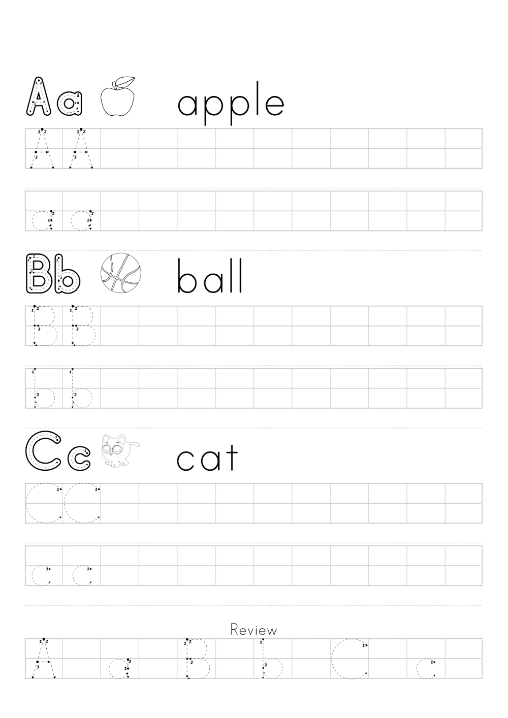 ABC Trace Worksheets 2019 Activity Shelter