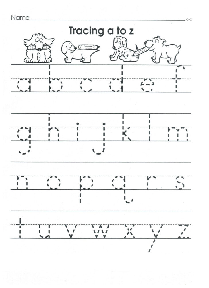 ABC Lowercase Tracing Worksheet