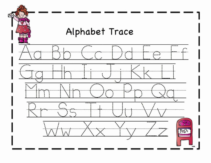 ABC Tracing Worksheets For Nursery