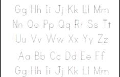 ABCs Dashed Letters Alphabet Writing Practice Worksheet Student Handouts