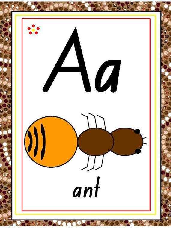 Aboriginal ABC Chart Flash Cards Letter Tracing Abc Chart Alphabet 