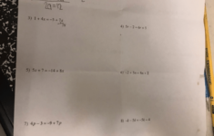 Algebra 1 Solving Equations With Variables On Both Sides Worksheets