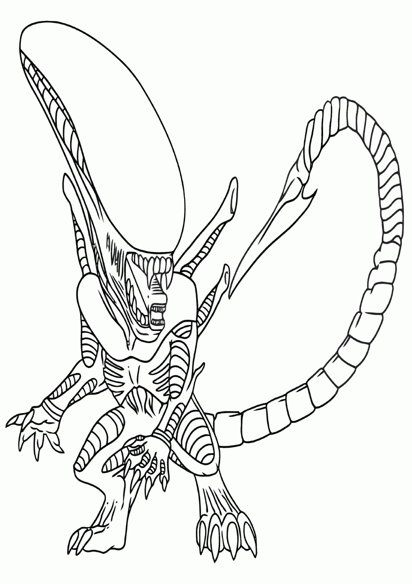 Alien Coloring Pages To Download And Print For Free