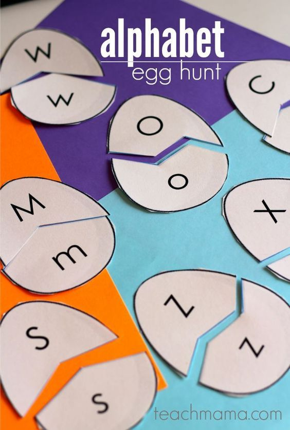 Alphabet Egg Hunt Uppercase And Lowercase Letter Match Alphabet 