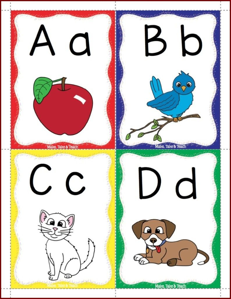 Alphabet Flashcards Freebie Make Take Teach Alphabet Flashcards 