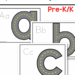 Alphabet Road Tracing Free Printable For Kids Lowercase Version