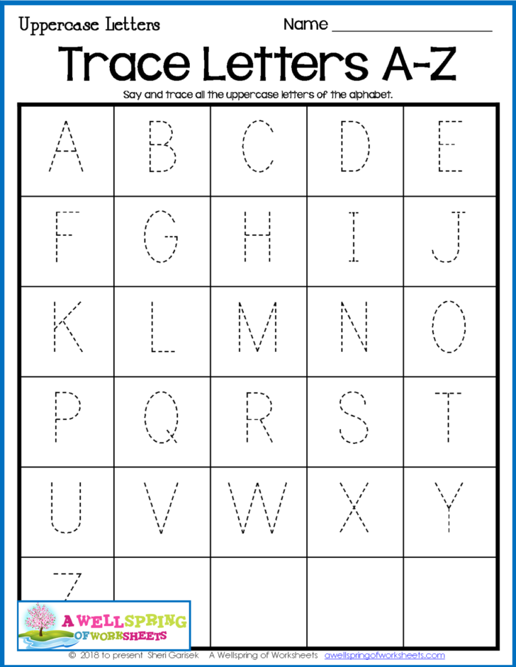 ABC Tracing Worksheets Free Upper Case And Lowercase Letters