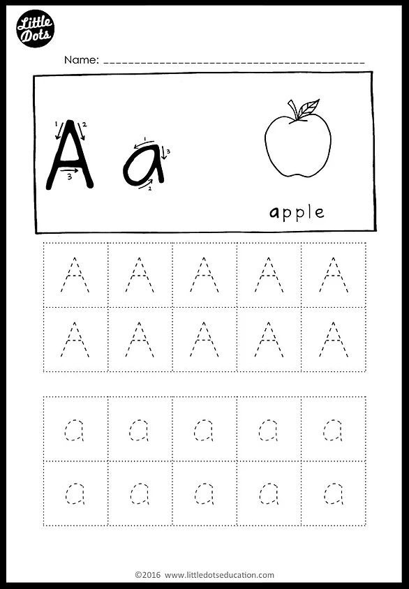 ABC Tracing Worksheets Big