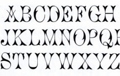 Alphabets In Different Styles Of Letters Fonts For Letters Of The