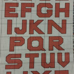 Big Block Letters Cross Stitch Fonts Cross Stitch Letters Beaded