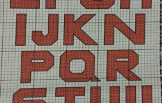 Big Block Letters Cross Stitch Fonts Cross Stitch Letters Beaded