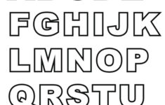 Block Letter Template Goal Alphabet Printables Templates