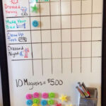Brilliant DIY Chore Chart Idea Using A Dry Erase Board And Magnets
