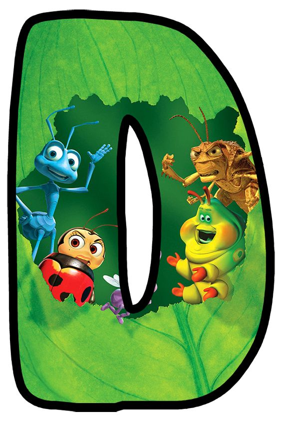Buchstabe Letter D Pixar Films Disney Alphabet Animated Characters