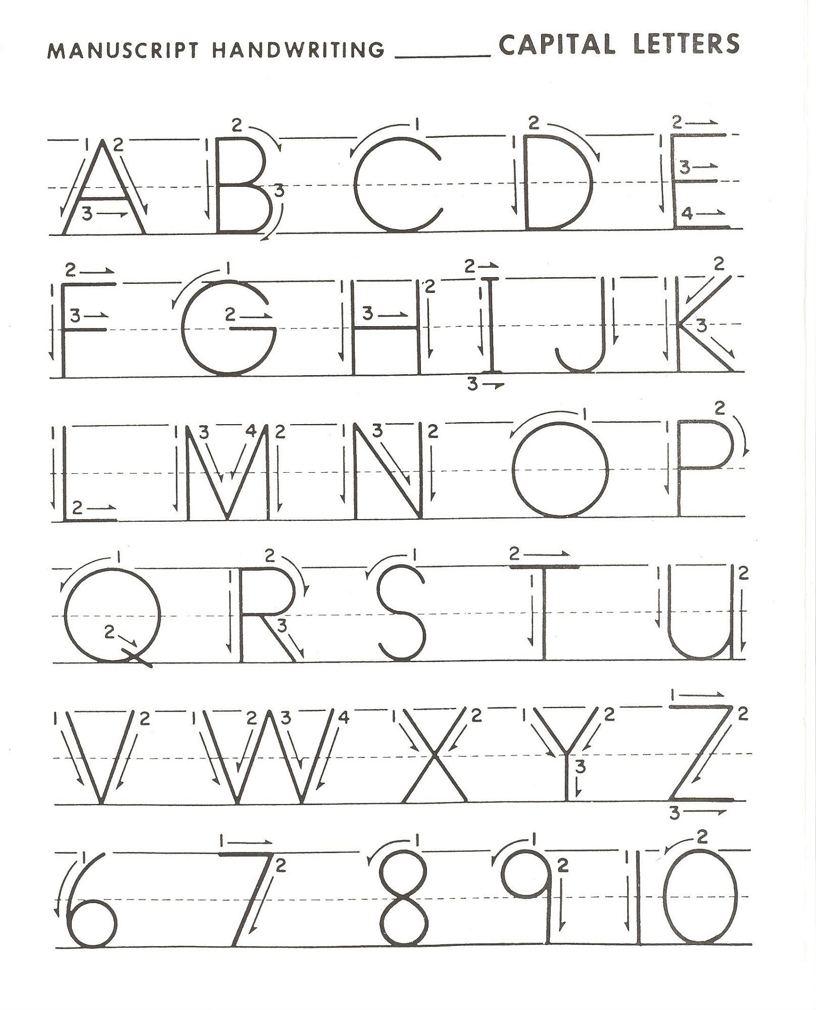 Capital Alphabet Letters Printable Alphabet Kindergarten Letter 