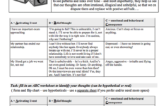 CBT Dublin Free Downloadable Cognitive Behavioural Therapy Worksheets