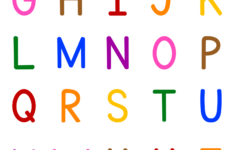 Colorful ABC Alphabet Flashcard For Kindergarten Kids