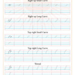 Cursive Strokes Worksheet SuryasCursive