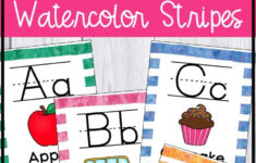 Decorate Your Classroom With These Printable Watercolor Alphabet