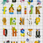 Disney Character Alphabet Counted Cross Stitch By StitchandaSong