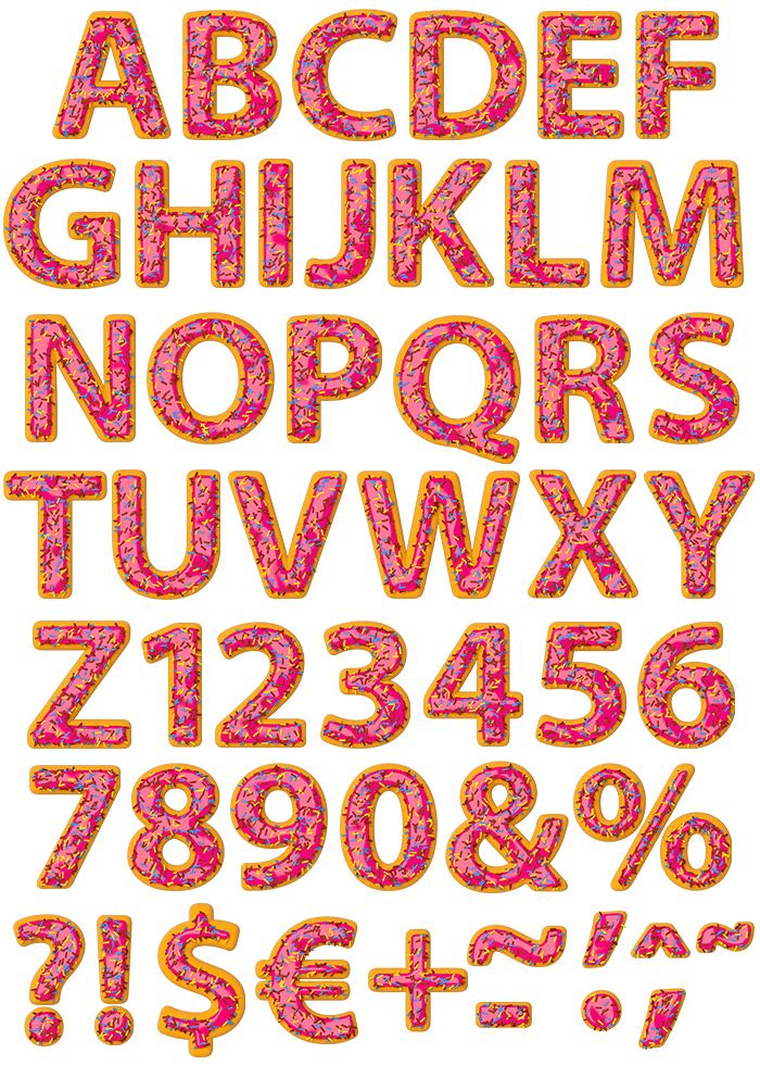 Donut Font Handmadefont Lettering Alphabet Alphabet Letters