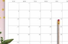 Download Printable Blank Monthly Calendar PDF