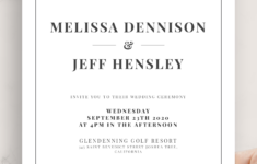 Download Printable Simple Vintage Wedding Invitation PDF