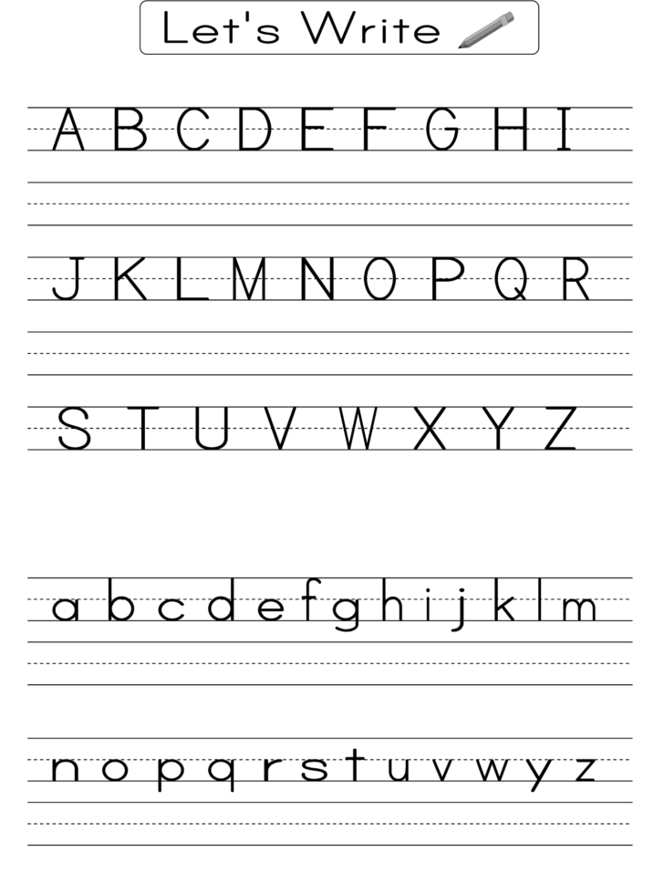 English Alphabet Worksheet For Kindergarten Activity Shelter ABC 