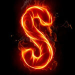Fire Letter S A Series Of Fiery Letters And Numbers AD Series