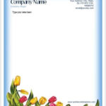 Floral Letterhead Templates For MS Word Word Excel Templates