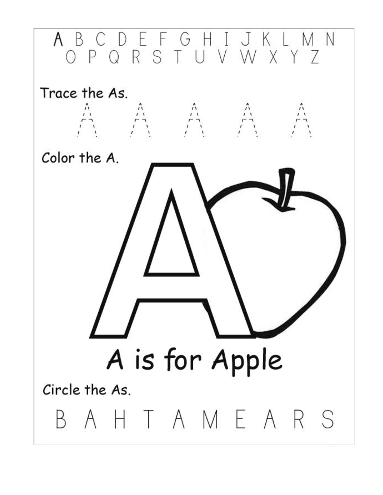 ABC Worksheets For Pre K ABC Tracing Worksheets