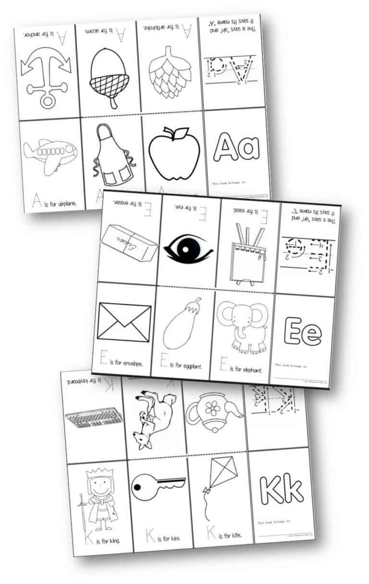 FREE Alphabet Book Printable Alphabet Mini Book Preschool Alphabet 