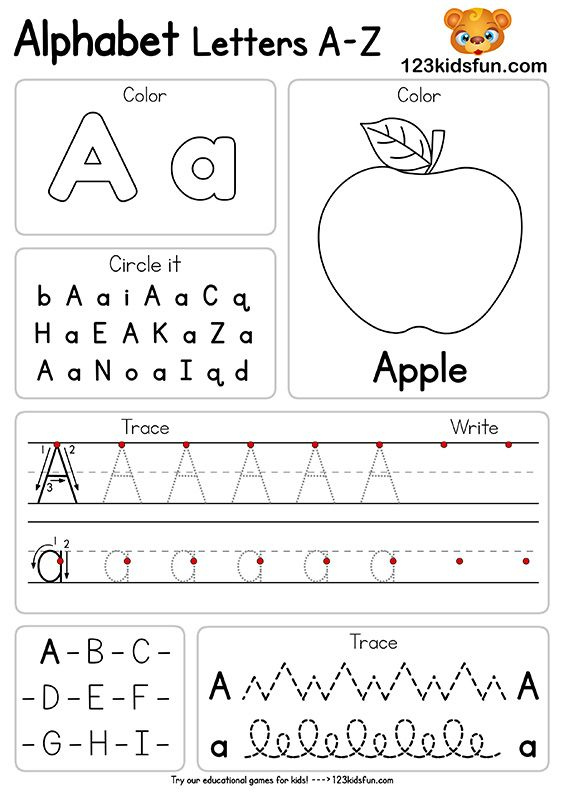 ABC 123 Preschool Free Printable