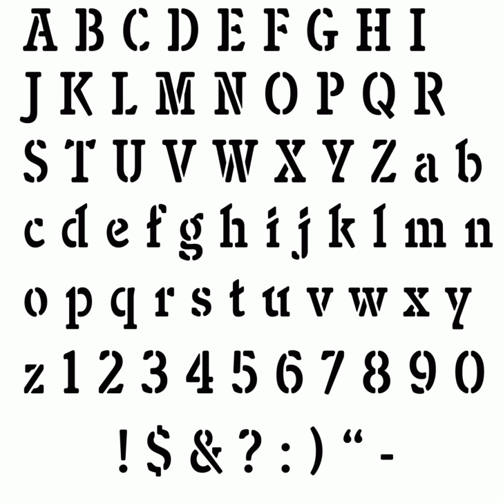 Free Printable Fonts Alphabet Templates