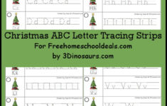 FREE CHRISTMAS ABC TRACING STRIPS Free Homeschool Deals