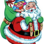 Free Christmas Picture Retro Santa With Toys The Graphics Fairy